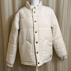 New Ivory Puffer Coat XL